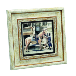 Sultan AbdülHamid'in Atı ve Seyisi Baskılı Doğal Taş Tablo