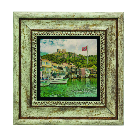 Anadolu Kavağı Görseli Baskılı Doğal Taş Tablo