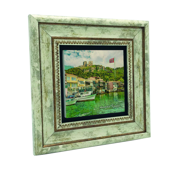 Anadolu Kavağı Görseli Baskılı Doğal Taş Tablo