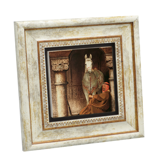 At Görseli Printed Natural Stone with Frame