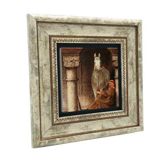 At Görseli Printed Natural Stone with Frame