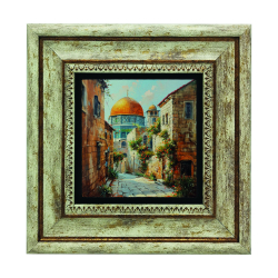 Kudüs, Mescid-i Aksa, Kubbet-üs Sahra Baskılı Doğal Taş Tablo