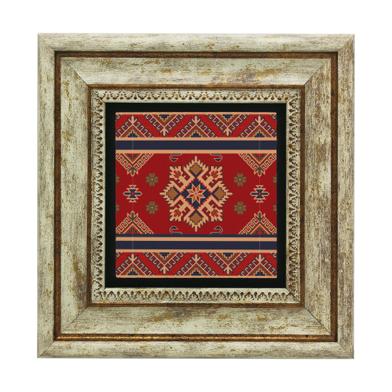 Halı Motifleri Printed Natural Stone with Frame