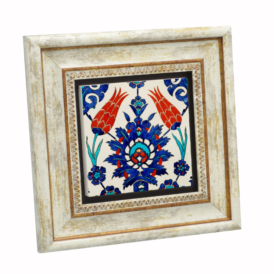 Çini Deseni Printed Natural Stone with Frame