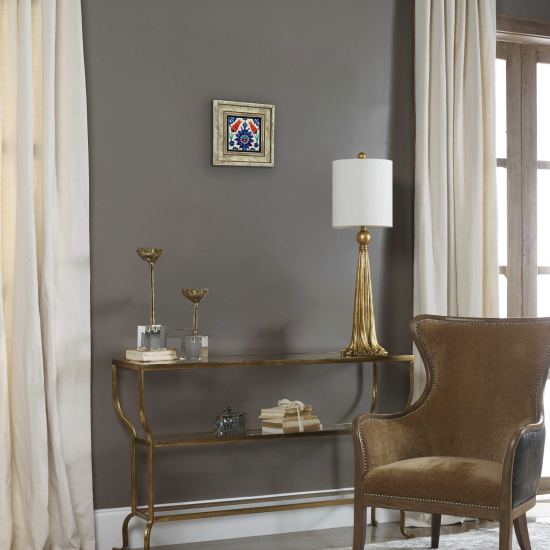 Çini Deseni Printed Natural Stone with Frame