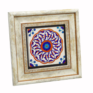 Çini Deseni Printed Natural Stone with Frame