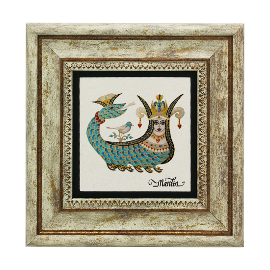 Mardin Şahmeran Baskılı Doğal Taş Tablo