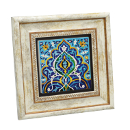 Cuma Camii Çinisi-İran Printed Natural Stone with Frame