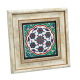 Osmanlı Çini Deseni (Mesih Mehmet Paşa Camii) Printed Natural Stone with Frame