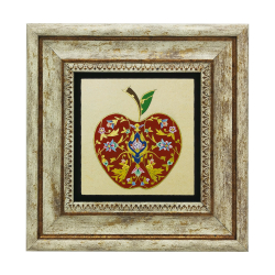 Elma Deseni Baskılı Doğal Taş Tablo