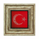 Ay Yıldız Formunda, Kelime-i Tevhid ve Besmele Printed Natural Stone with Frame
