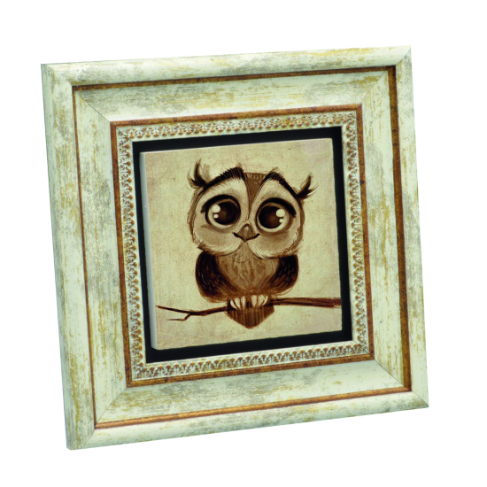 Baykuş Baskılı Doğal Taş Tablo