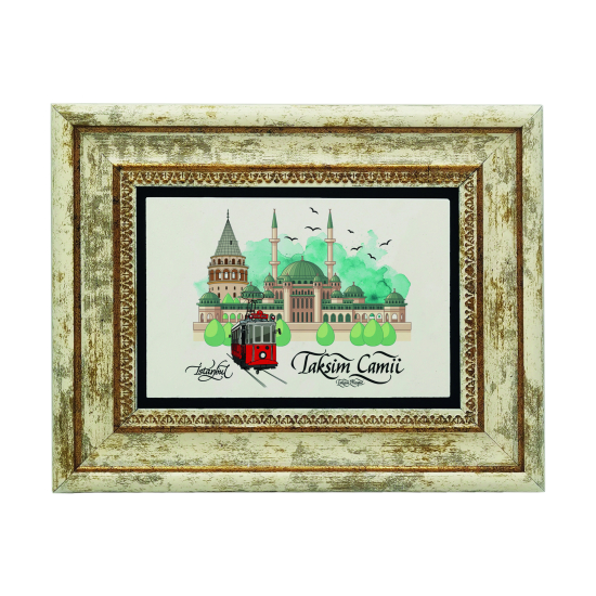 Taksim Camii Baskılı Doğal Taş Tablo