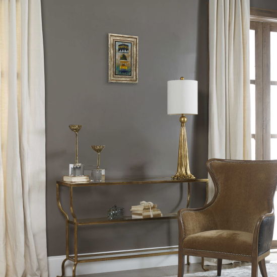 Kâbe, Mescid-i Aksa, Mescid-i Nebevi Printed Natural Stone with Frame