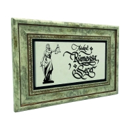 İsim Yazılabilir, Adalet Sembolü (Justitia / Themis) Baskılı Doğal Taş Tablo