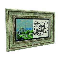 Sultan Ahmet Camii Printed Natural Stone with Frame