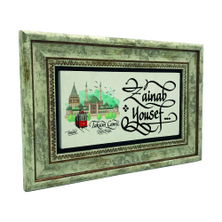İsim Yazılabilir, Taksim Camii Görseli Printed Natural Stone with Frame