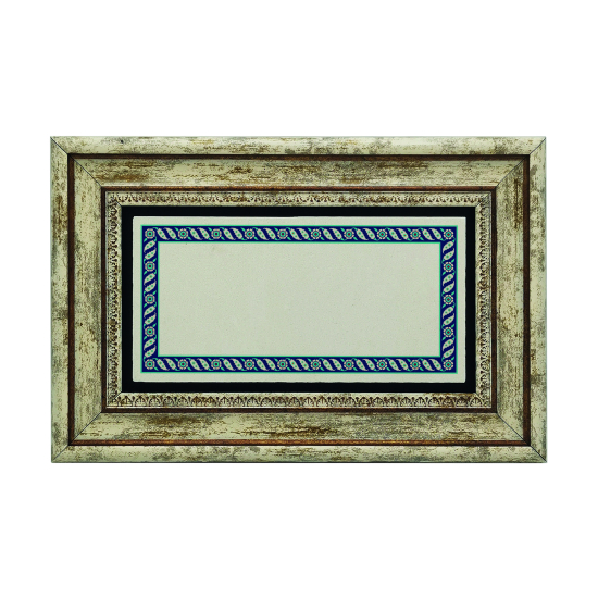 Kenar Deseni / Görseli Baskılı Doğal Taş Tablo