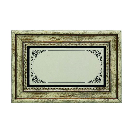 İsim Yazılabilir Kenar Deseni Printed Natural Stone with Frame
