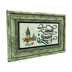 Kenar Deseni / Görseli Printed Natural Stone with Frame