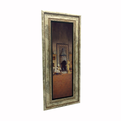 Osman Hamdi Bey- Kahve Ocağı Tablosu Baskılı Doğal Taş Tablo