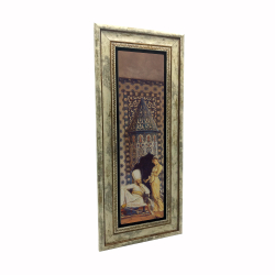 Osman Hamdi Bey - Kahve Ocağı Tablosu Baskılı Doğal Taş Tablo