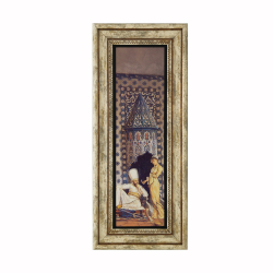 Osman Hamdi Bey - Kahve Ocağı Tablosu Baskılı Doğal Taş Tablo
