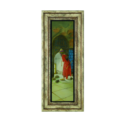 Kaplumbağa Terbiyecisi (Osman Hamdi Bey) Baskılı Doğal Taş Tablo