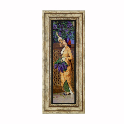 Osman Hamdi Bey – Leylak Toplayan Kız Tablosu Baskılı Doğal Taş Tablo