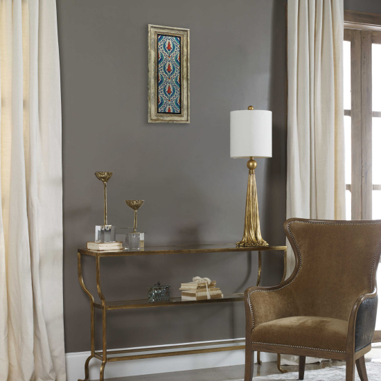 Çini Deseni Baskılı Doğal Taş Tablo