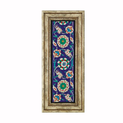 Rüstem Paşa Camii İznik Çini Deseni Baskılı Doğal Taş Tablo