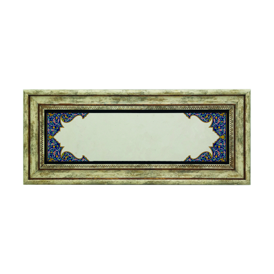 Name Can Be Added, Border Pattern / Image Printed Natural Stone with Frame