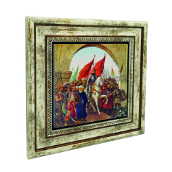 "Fatih Sultan Mehmet'in İstanbul’a Girişi" Tablosu Baskılı Doğal Taş Tablo