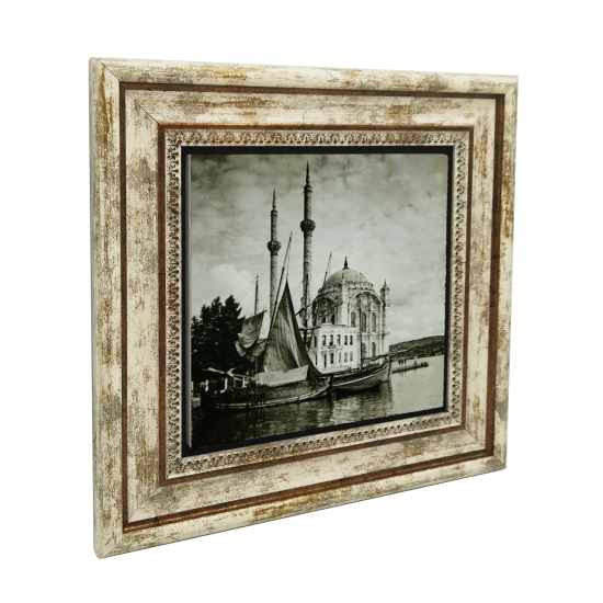 Ortaköy Camii (Fotoğraf, 1920’ler) Baskılı Doğal Taş Tablo