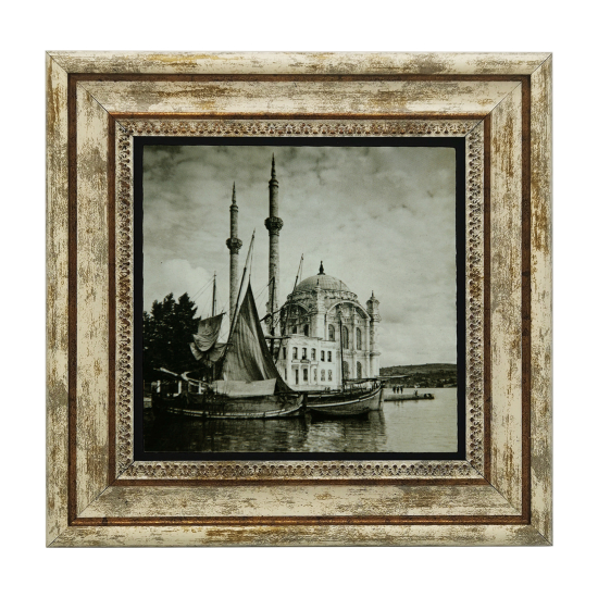 Ortaköy Camii (Fotoğraf, 1920’ler) Baskılı Doğal Taş Tablo