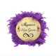 İsim Yazılabilir, Tef 22cm Leather Small HennaTambourine with Jingles and Feathers